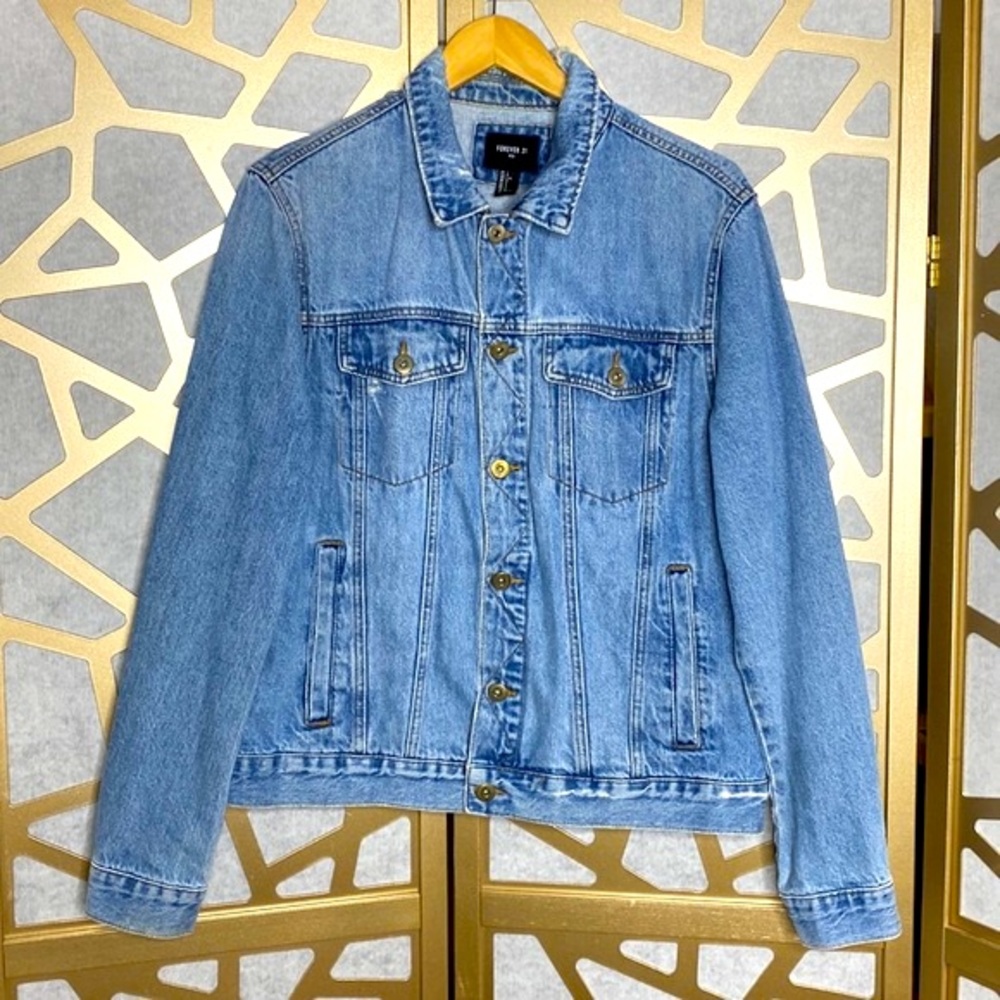Vintage Denim Jean‎ Distressed Jacket